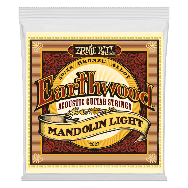 ERNIE BALL - Cuerdas Mandolina Light Earthwood 80 / 20 Bronze 9-34