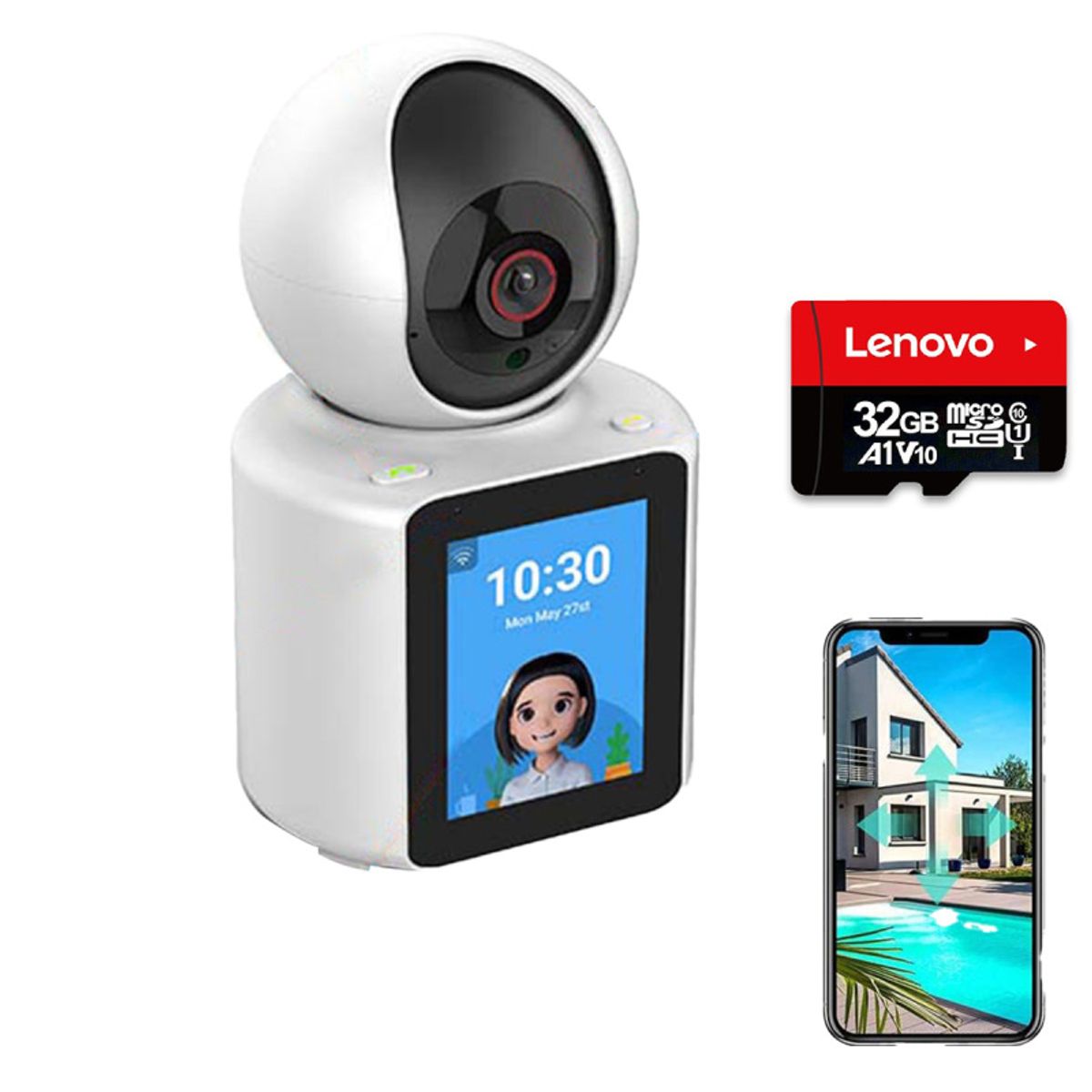 PUREPOWER - Smart Security camera 1080p HD video 32G