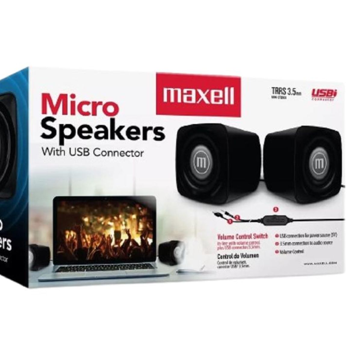 GENERICO - Parlantes Maxell SS-120 35mm  para Escritorio