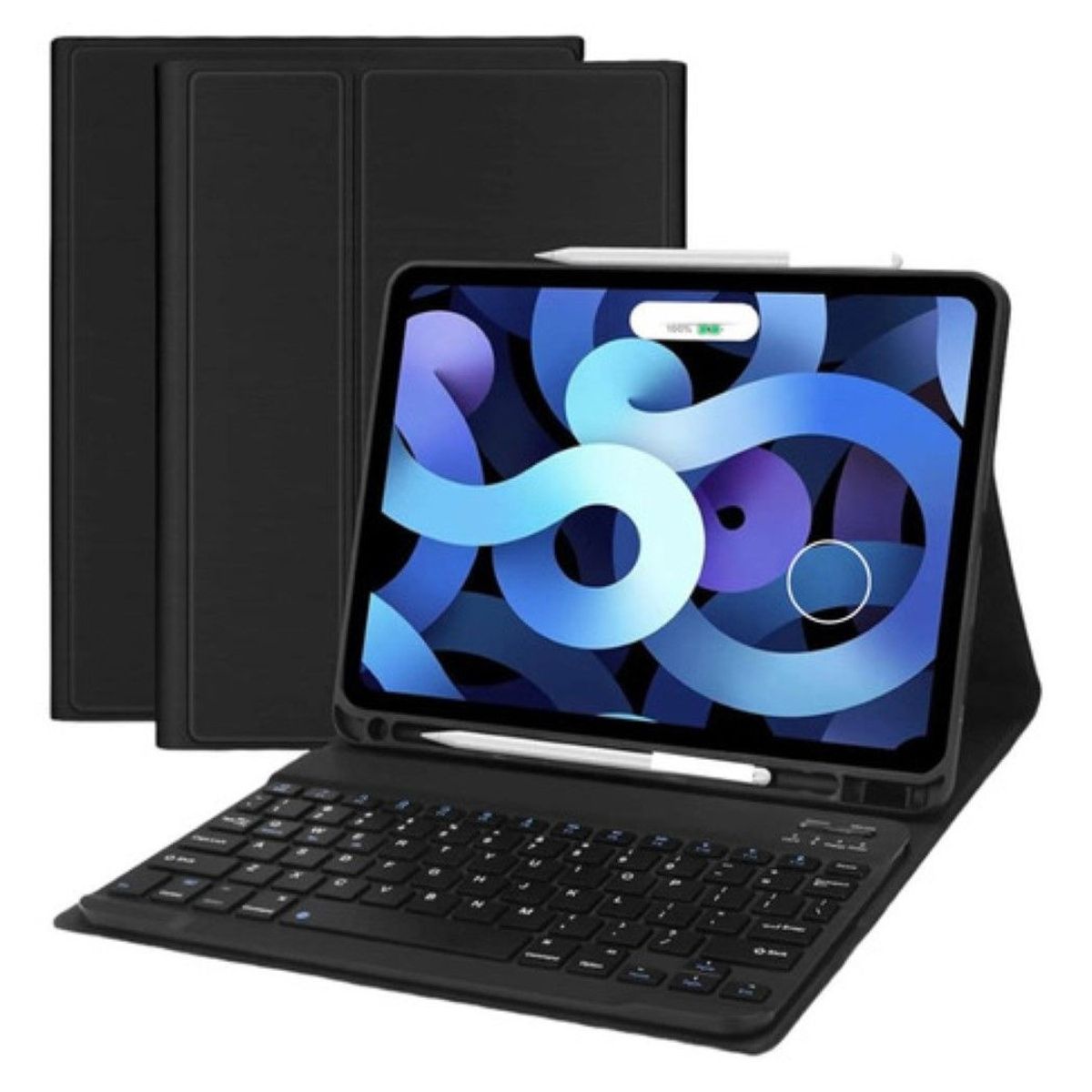 GENERICO - Funda Con Teclado Negro Para iPad A16 11th Gene En Español