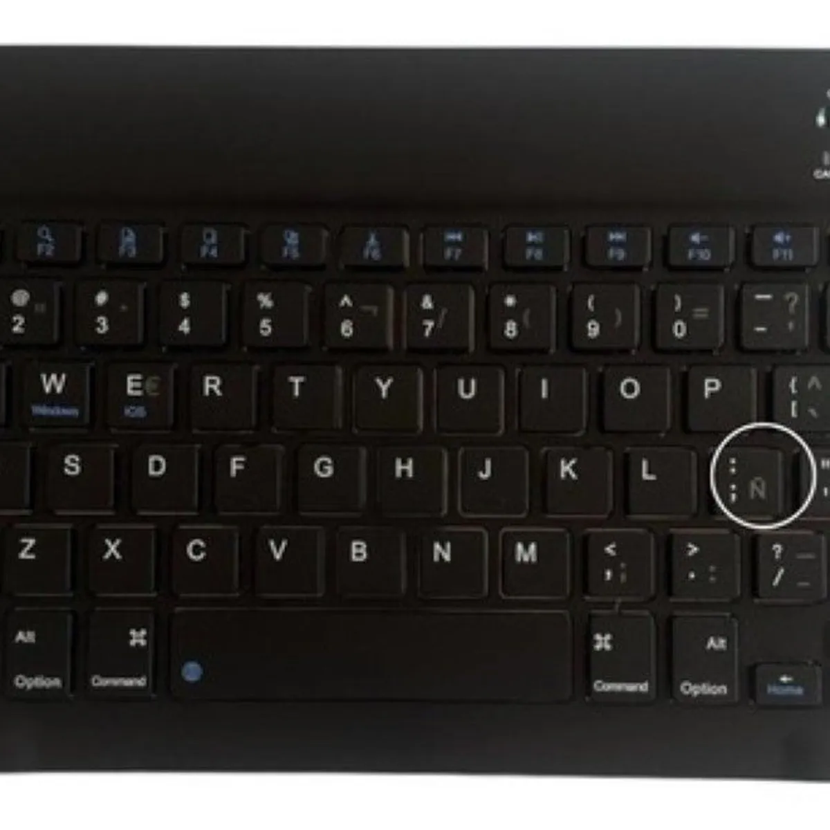 GENERICO - Funda Con Teclado Negro Para iPad A16 11th Gene En Español