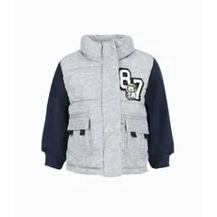 4KIDS - Chaqueta bebés bicolor gris 4 Kids