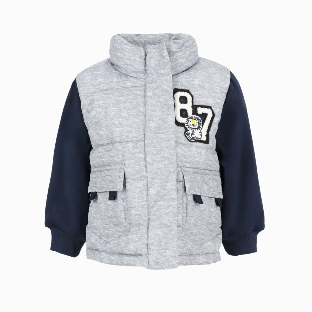 4KIDS - Chaqueta bebés bicolor gris 4 Kids