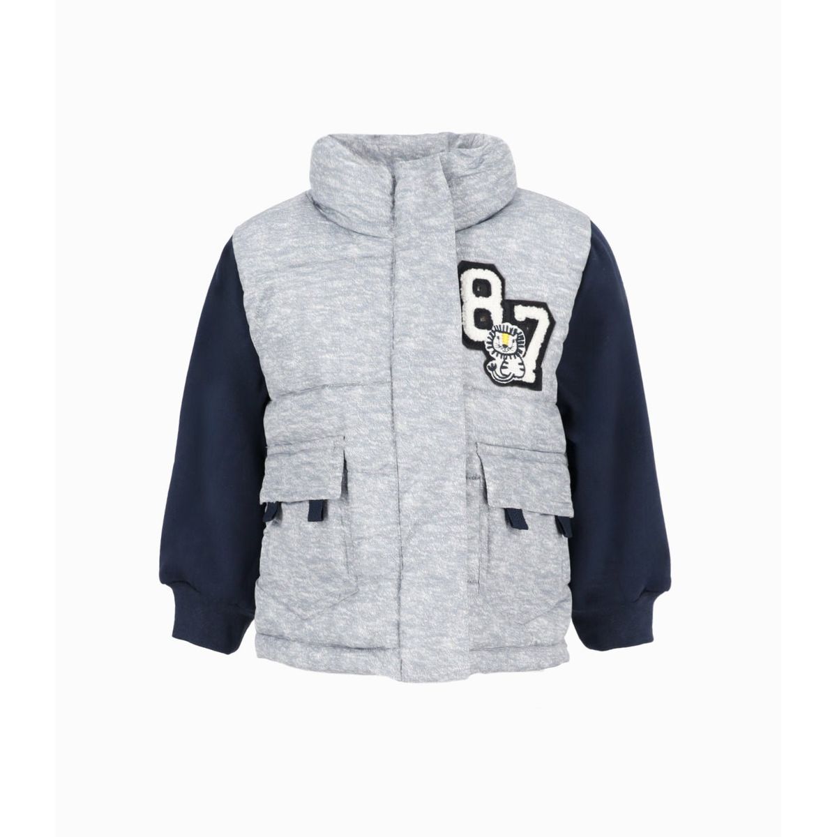 4KIDS - Chaqueta bebés bicolor gris 4 Kids