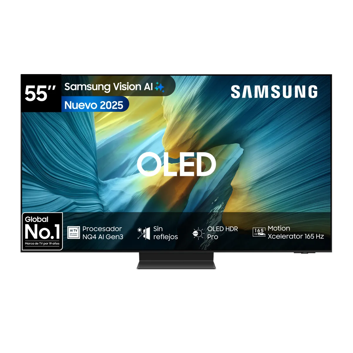 SAMSUNG - 55 OLED S95F 4K Vision AI Smart TV 2025