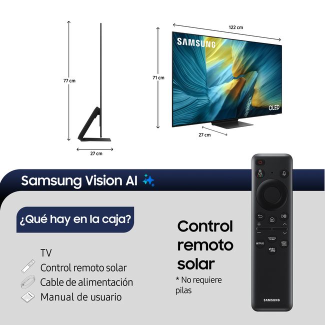 SAMSUNG - 55 OLED S95F 4K Vision AI Smart TV 2025