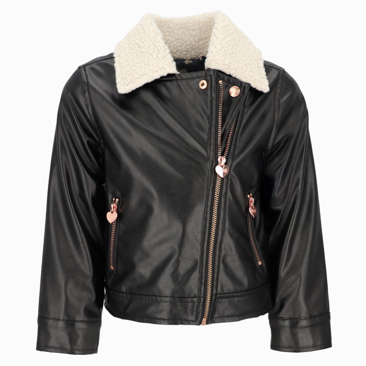 4KIDS - Chaqueta niña biker negro 4 Kids
