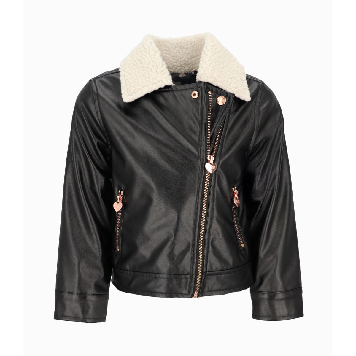 4KIDS - Chaqueta niña biker negro 4 Kids