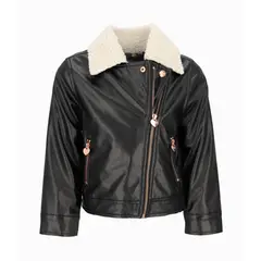4KIDS - Chaqueta niña biker negro 4 Kids