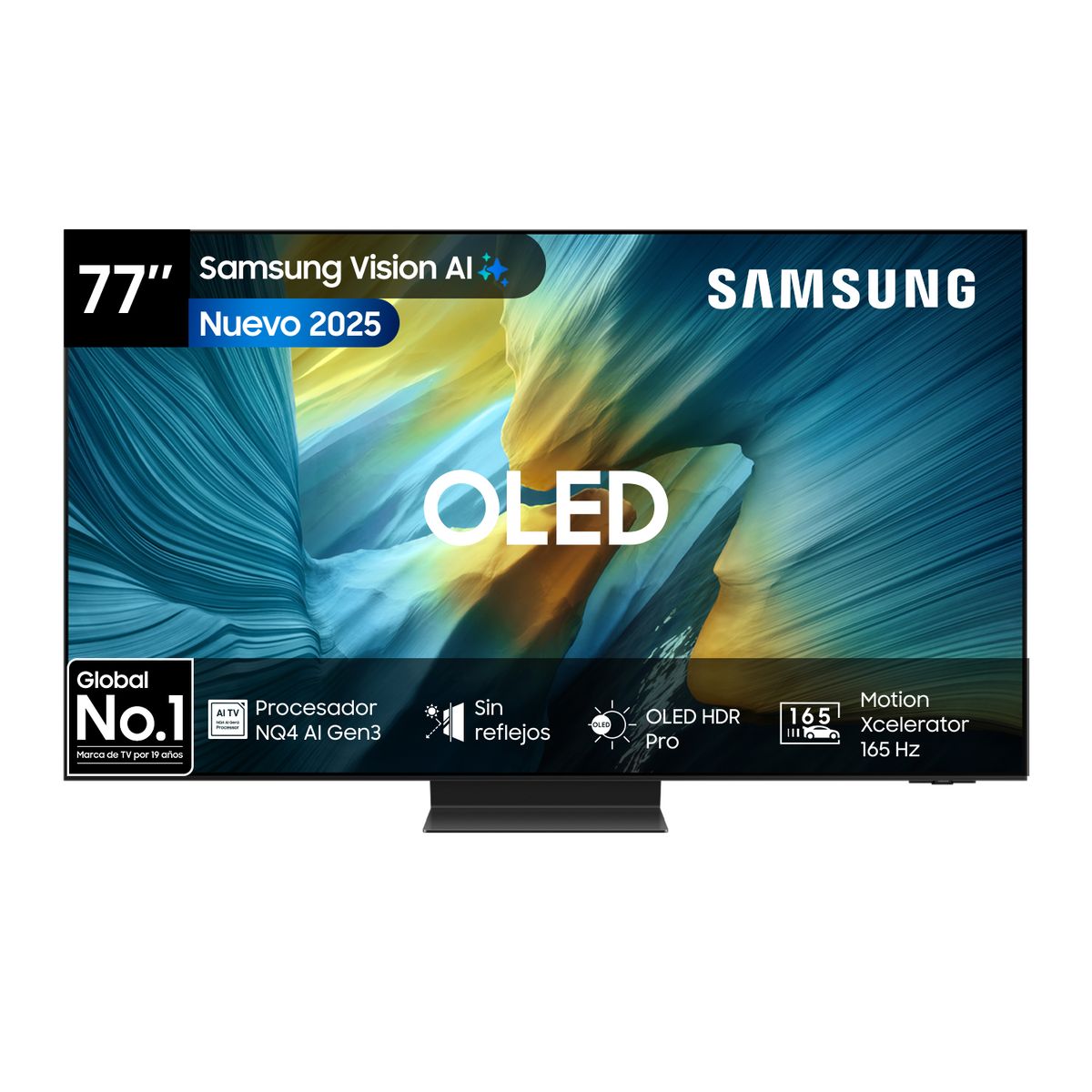 SAMSUNG - 77 OLED S95F 4K Vision AI Smart TV 2025