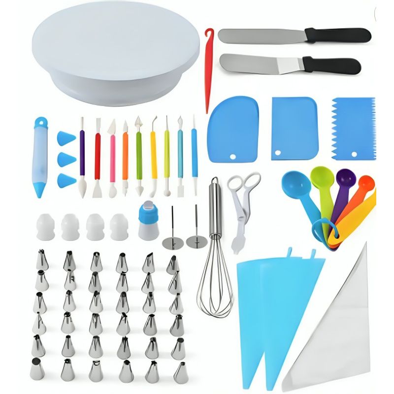GENERICO - KIT 66 PIEZAS DE REPOSTERIA DECORACION DE TORTA