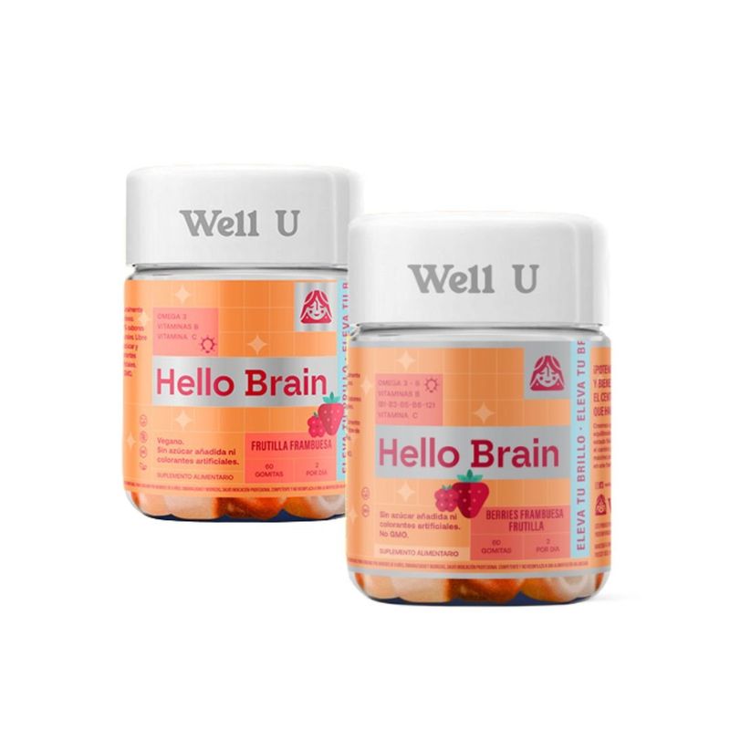WELL U - PACK X 2 GOMITAS OMEGA 3 Y 6 VITAMINA B Y C 60UN WELL U
