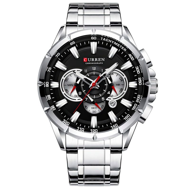CURREN - Reloj pulsera Hombre Steel Forge Correa Metal Original