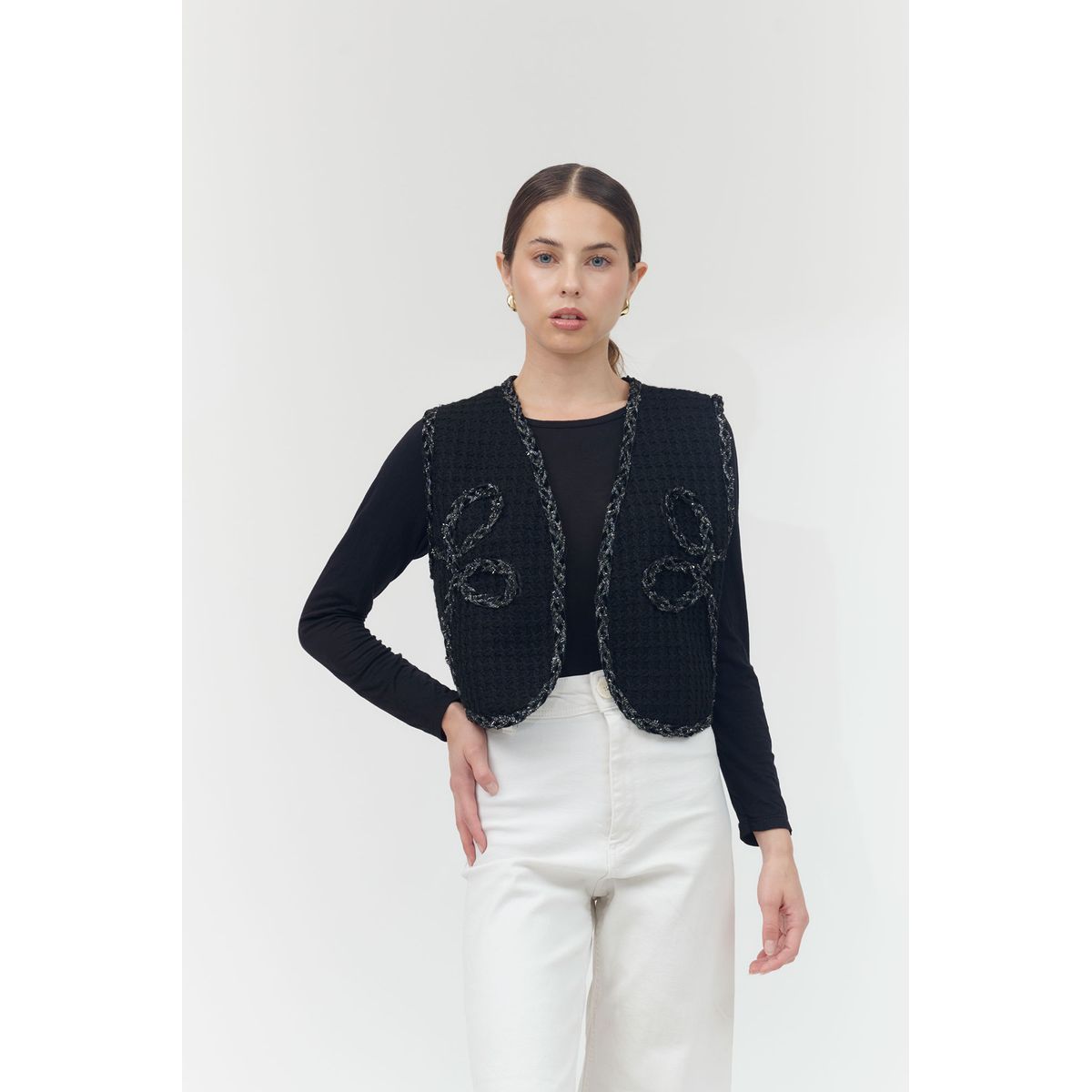 GUINDA - Chaqueta sin mangas exclusiva Shiki Guinda