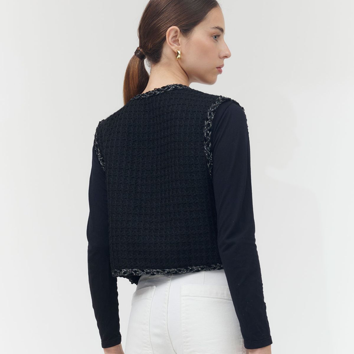 GUINDA - Chaqueta sin mangas exclusiva Shiki Guinda