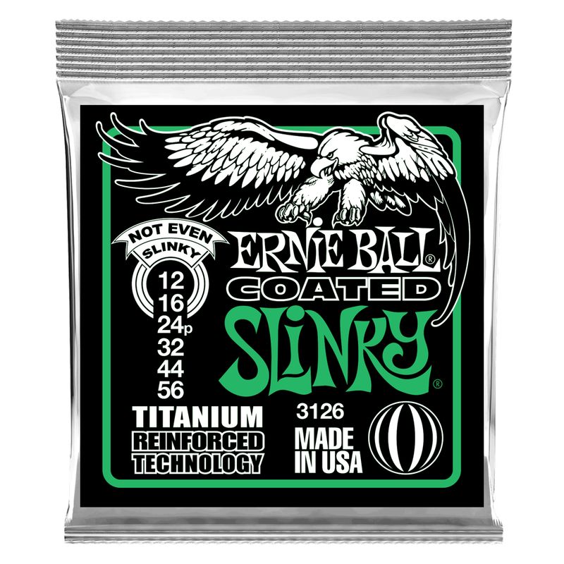 ERNIE BALL - Cuerdas Not Even Slinky Coated Titanium RPS 12-56