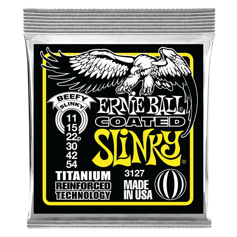 ERNIE BALL - Cuerdas Beefy Slinky Coated Titanium RPS 11-54