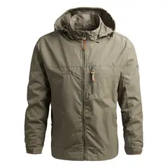 GIOIO - Chamarra Con Capucha Impermeable Para Exteriores