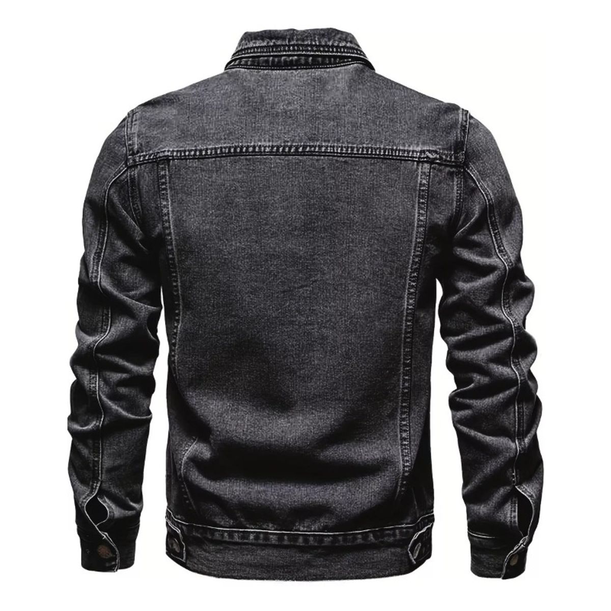 GIOIO - Chamarra De Mezclilla Multibolsillo De Moda De Alta Calidad