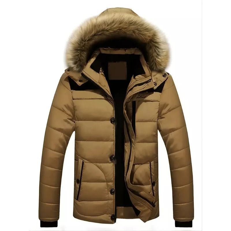 GIOIO - Chaqueta Slim Coreana De Plumón Grueso Para Hombre