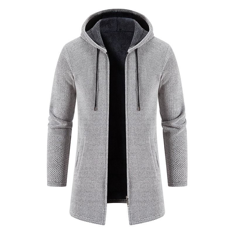 GIOIO - Suéter De Abrigo Largo De Gabardina Para Hombre Jersey