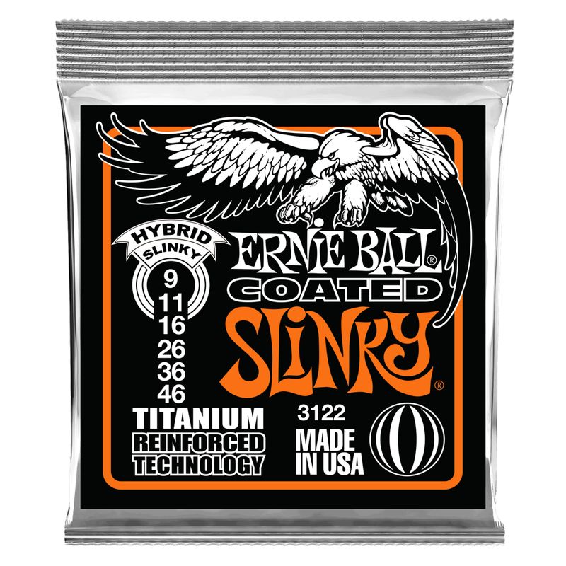 ERNIE BALL - Hybrid Slinky Coated Titanium RPS 9-46