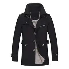 GIOIO - Gabardina De Longitud Media Ajustada Chamarras De Hombre