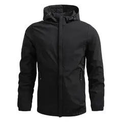 GIOIO - Chaqueta Fina A Prueba De Viento Casual Para Hombre Tactica