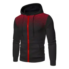 GIOIO - Sudadera De Calidad Con Capucha Y Cierre Para Hombre