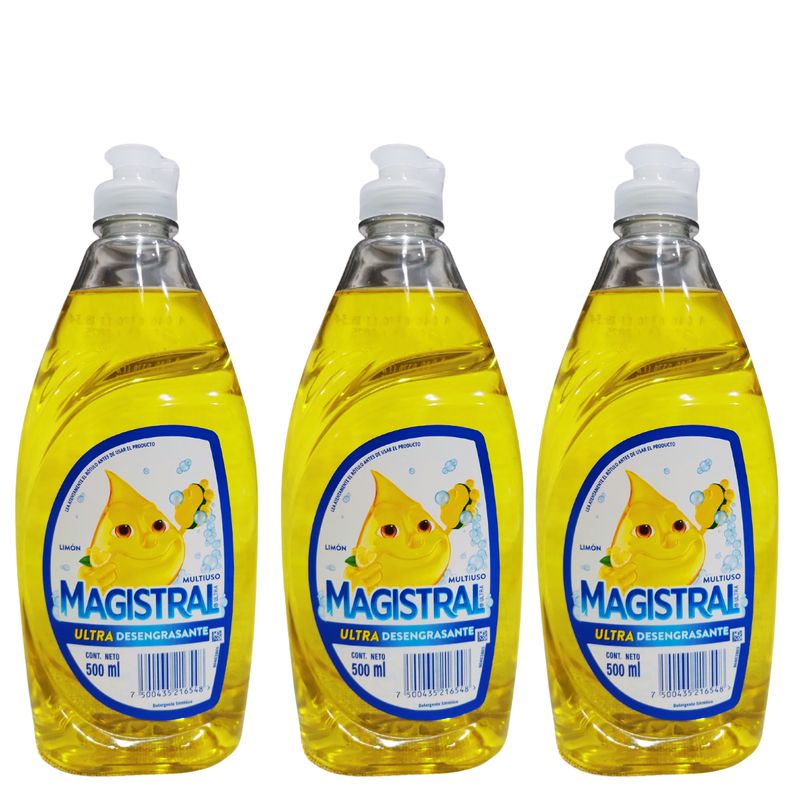 MAGISTRAL - Pack 3 Lavalozas Magistral Concentrado 500ml Rinde Más