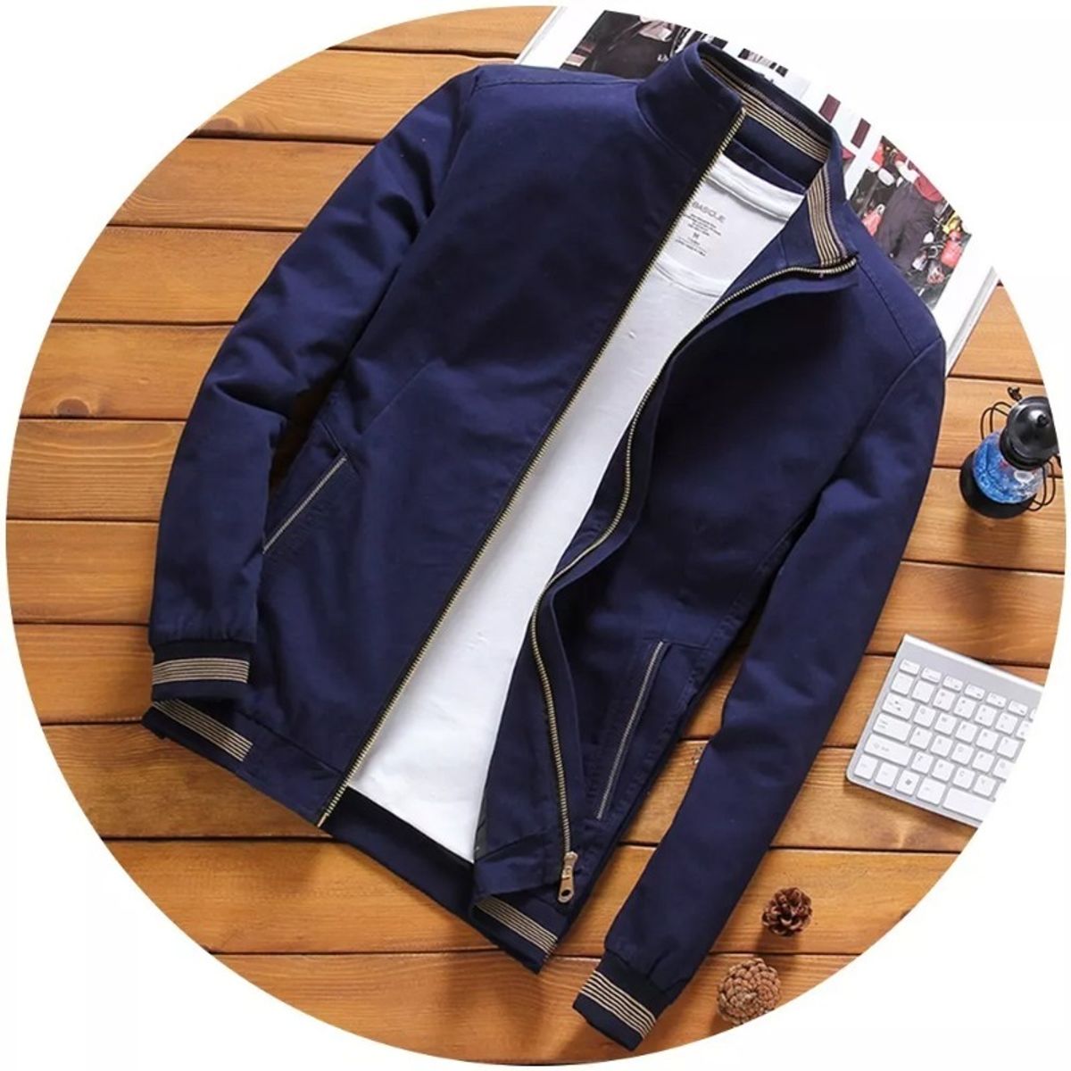 GIOIO - Chamarra Elegante Casual Moderna Y Liviana Para Hombre