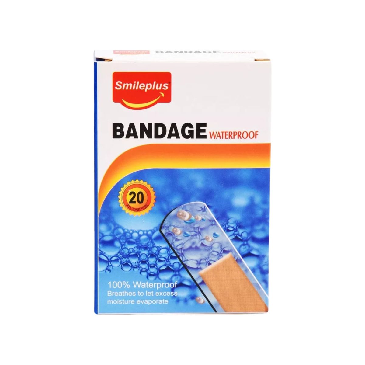 GENERICO - Parche Curita Impermeable Y Flexible Waterproof 20u