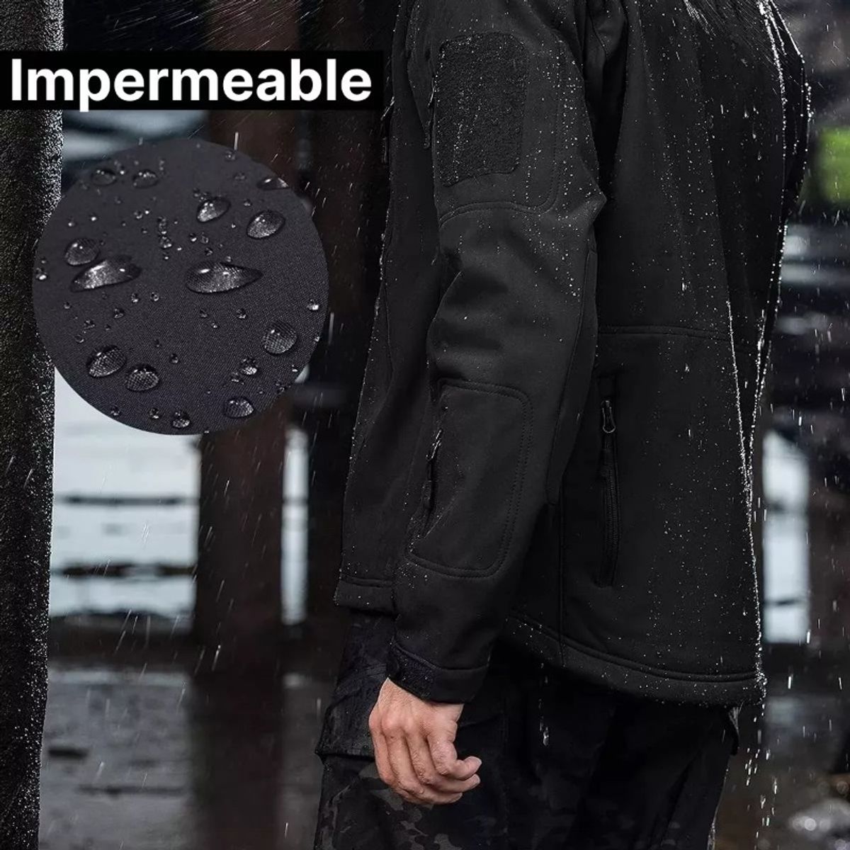 GIOIO - Chamarra Tactica Militar Térmica Impermeable Tactico Hombre