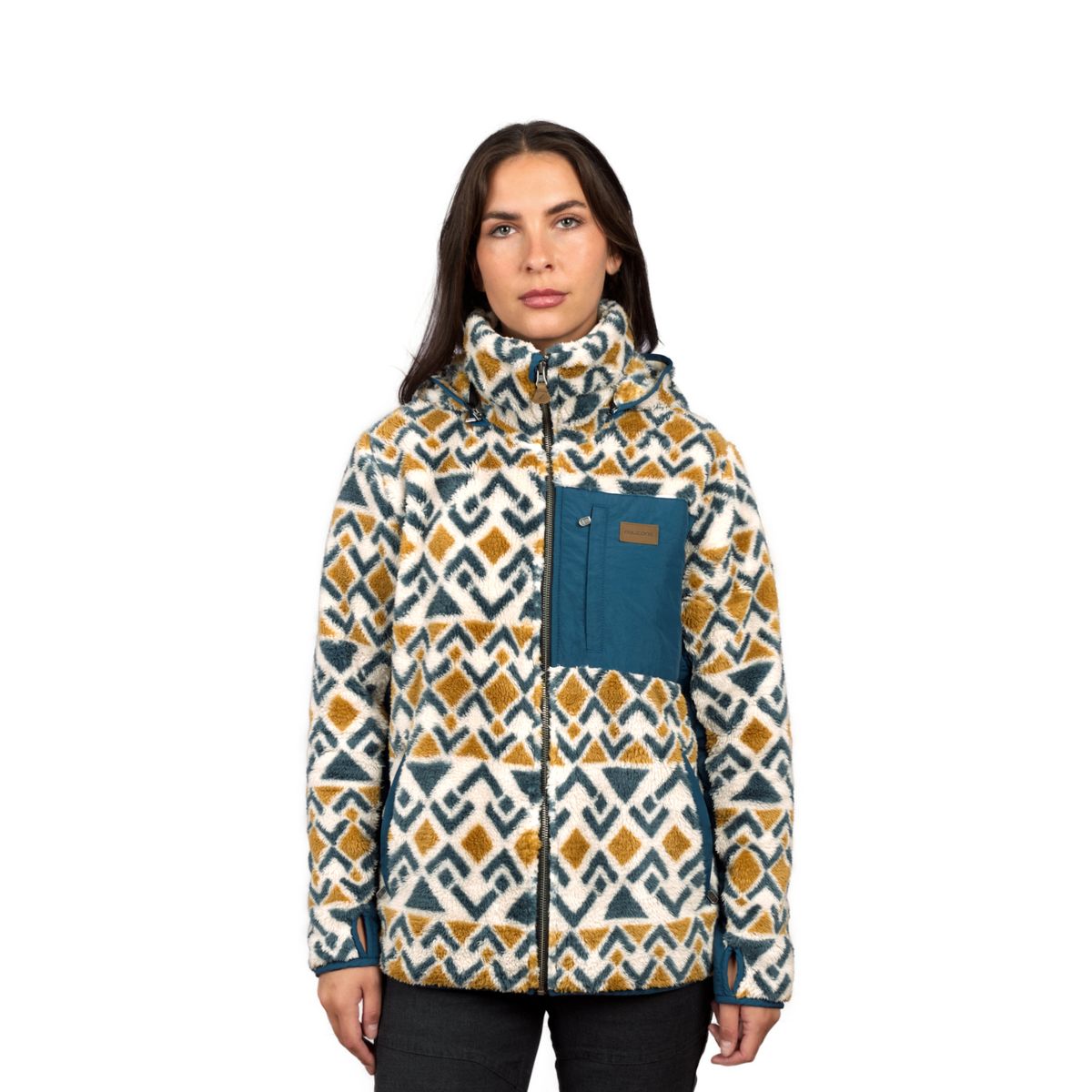FALCONE - Chaqueta Shaggy Waves Mujer Falcone