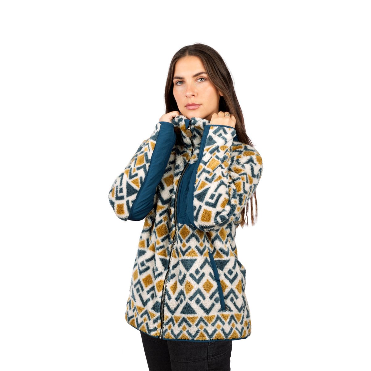 FALCONE - Chaqueta Shaggy Waves Mujer Falcone