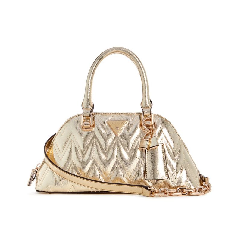 GUESS - Cartera Adelard Dome Satchel Mujer Dorado