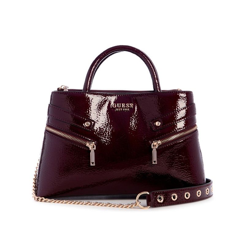 GUESS - Cartera Trissa Girlfriend Satchel Mujer Rojo