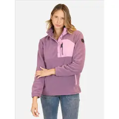 MAUI AND SONS - Poleron Micropolar Palm Morado Mujer - Morado