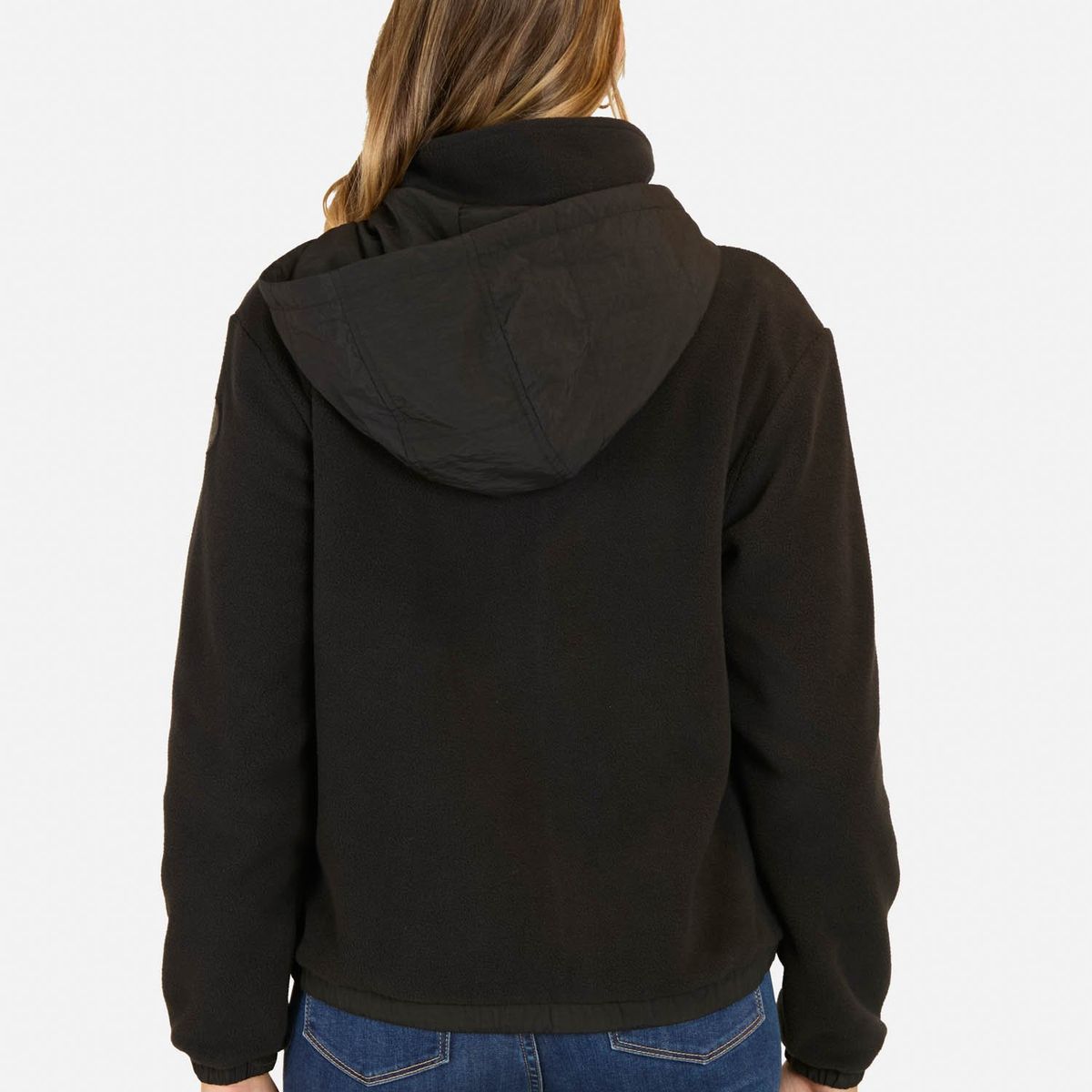 MAUI AND SONS - Poleron Micropolar Trek Negro Mujer Maui And Sons - Negro