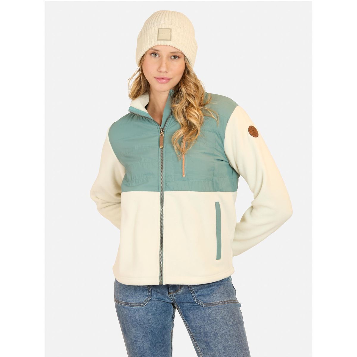 MAUI AND SONS - Poleron Micropolar Stride Blanco Mujer Maui And Sons - Blanco