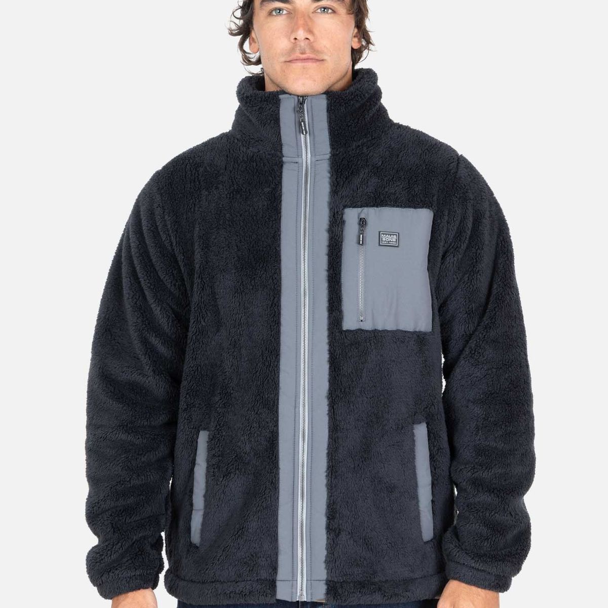 MAUI AND SONS - Poleron Chiporro Crush Negro Hombre Maui And Sons - Negro.