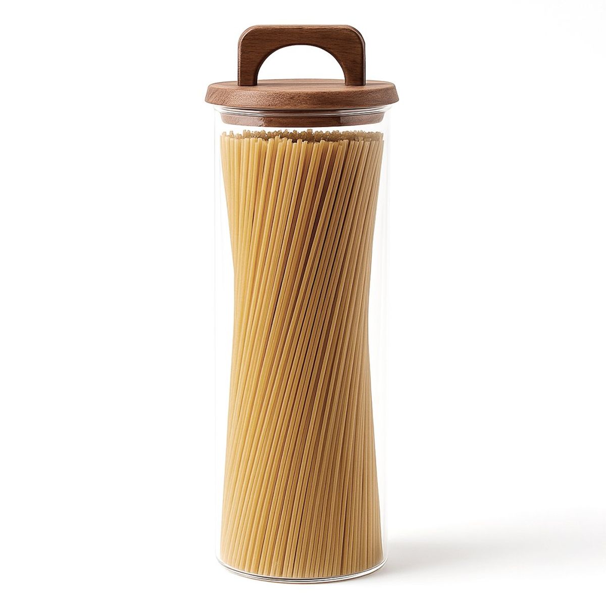 GENERICO - Frasco Contenedor Hermético Vidrio Tapa Asa Acacia 2200ml