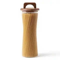 GENERICO - Frasco Contenedor Hermético Vidrio Tapa Asa Acacia 2200ml