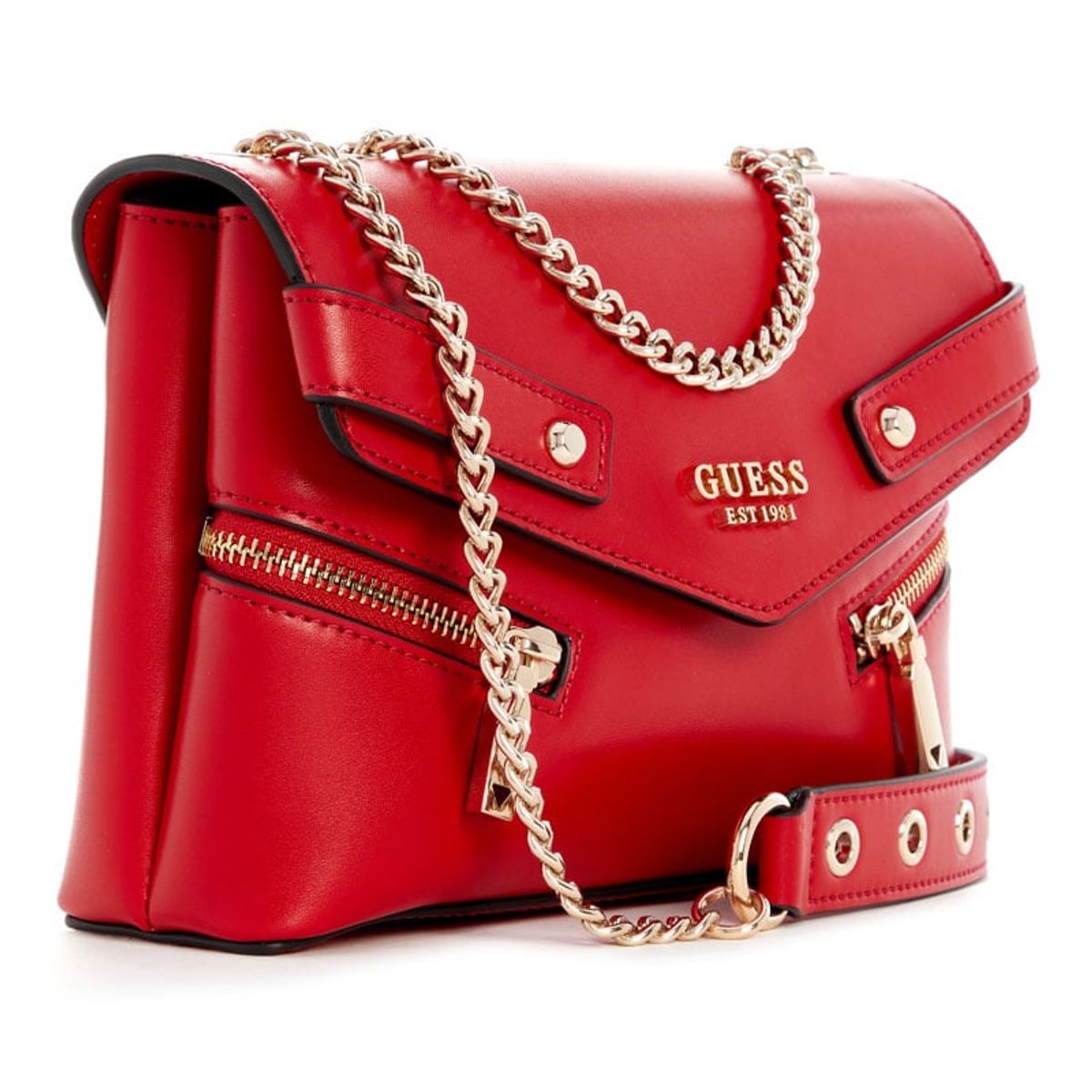GUESS - Cartera Trissa Convertible Xbody Flap Mujer Rojo