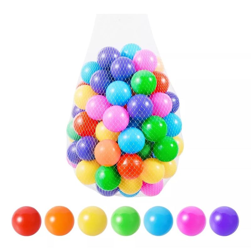 SHOP EHOME BAG - Pack 100 Pelotas Plásticas Piscina Colores Surtidos 5.5cm