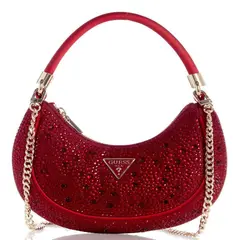 GUESS - Cartera Zalina Small Hobo Mujer Rojo