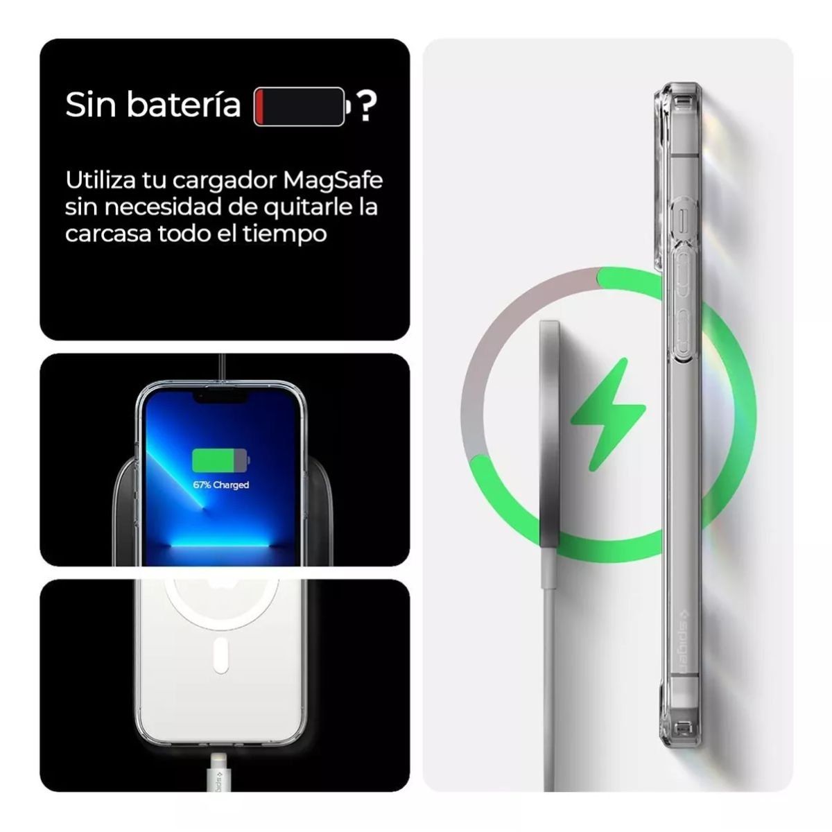 GENERICO - Carcasa Para iPhone 14 Pro Antigolpes Magsafe Reforzada