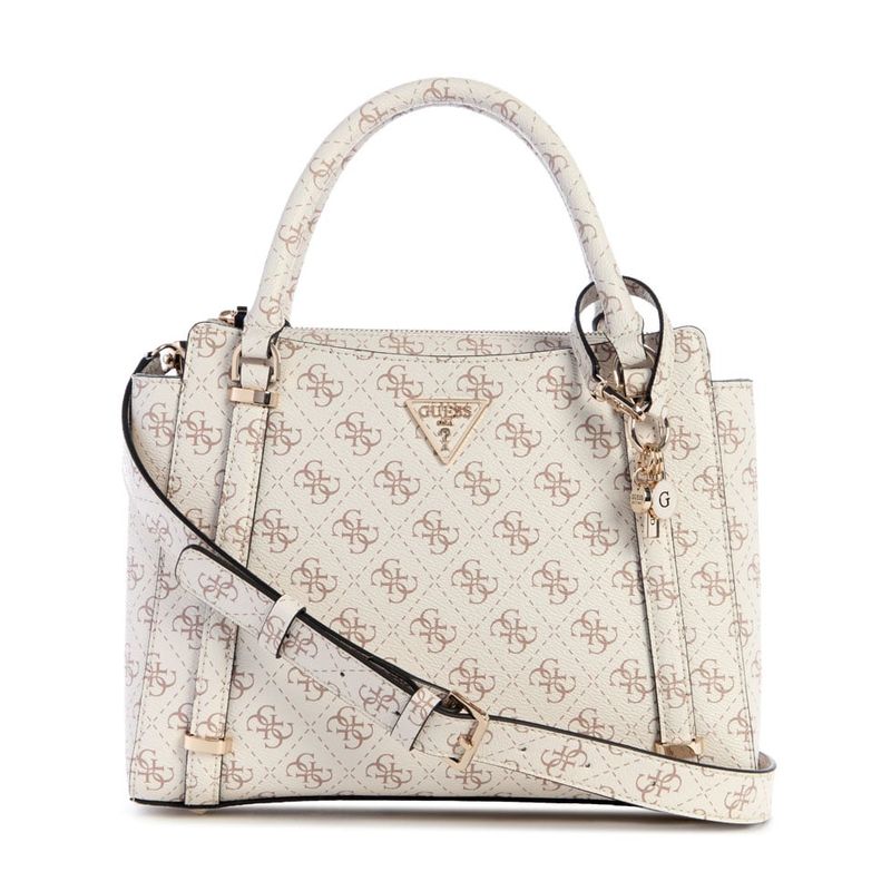 GUESS - Cartera Daryna 2 Comp Satchel Mujer Blanco