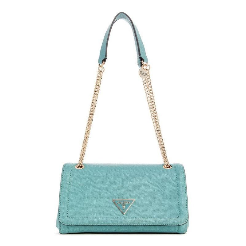GUESS - Cartera Noelle Convertible Xbody Flap Mujer Azul
