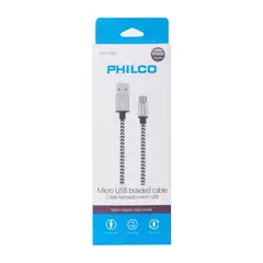 PHILCO - Cable Micro USB Trenzado 1 Metro